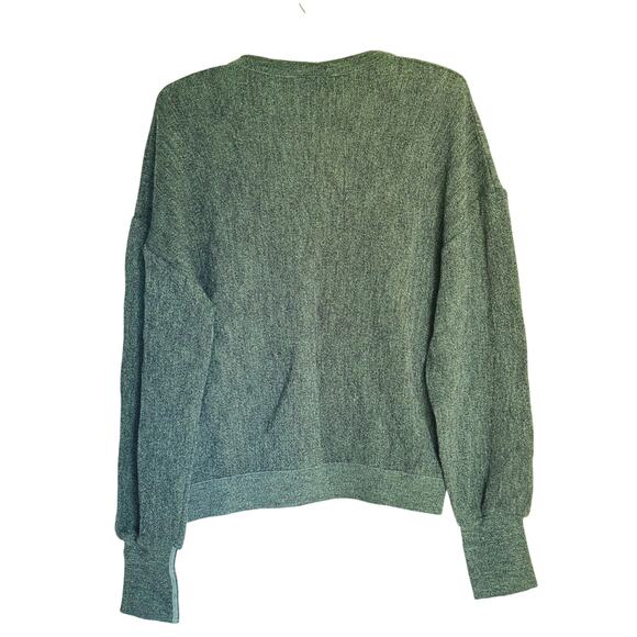 Lacoste Men’s Heathered Green V-Neck Pure Wool Sweater Long Sleeve Large Fall - Picture 3 of 7